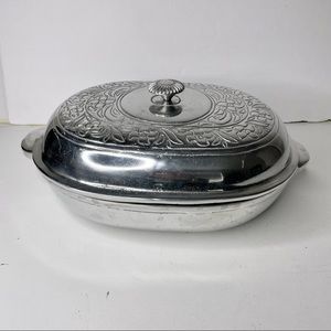 Pewter Serving Dish/ with Lid Silver by Flamingo model 5082